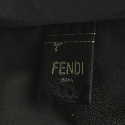 Fendi Suede Vitello Grace Micro FF Large Flat Pouch Nude Spring Maya 7 of 7