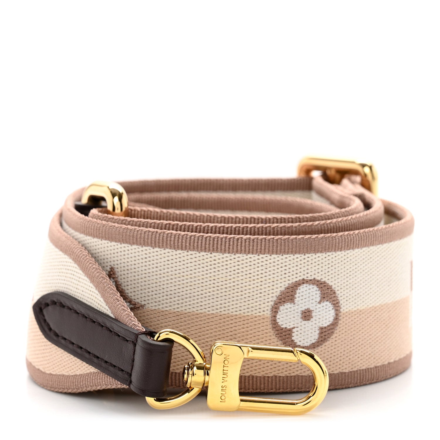 Louis Vuitton Jacquard Speedy Bandouliere 20 Shoulder Strap Beige Brown 1 of 3