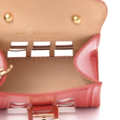 Delvaux Box Calfskin Miniature Piccadilly Circus Bag Charm Red 4 of 8