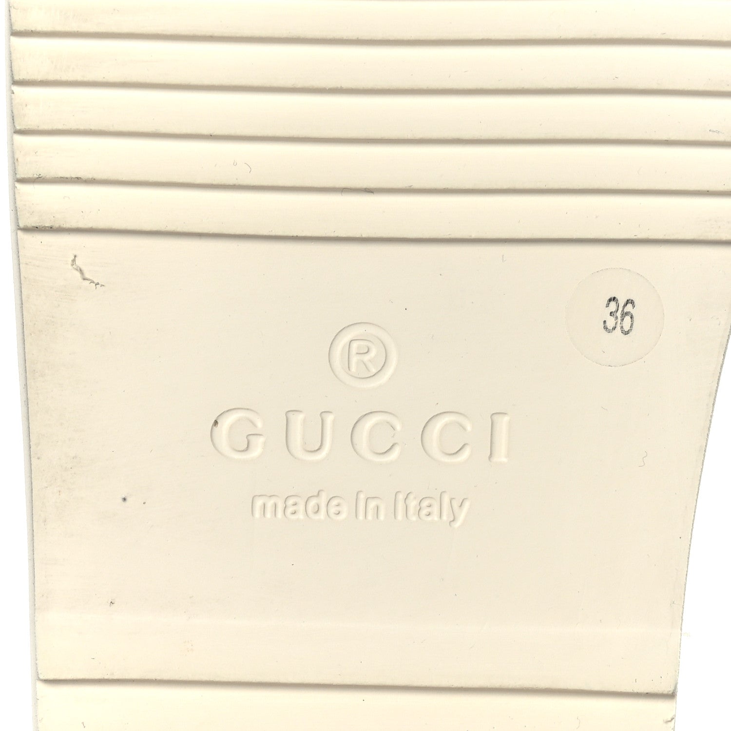 Gucci Rubber Mini Double G Womens Isla Dad Sandals 38 Dusty White 8 of 8
