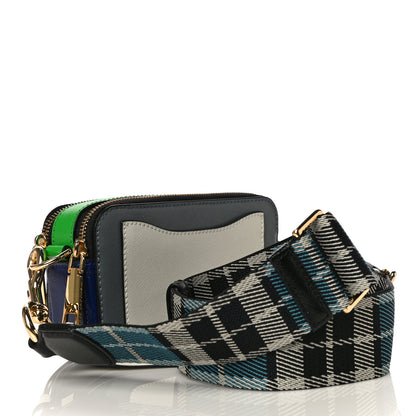 Marc Jacobs Saffiano Small Snapshot Camera Bag Grey Multicolor 3 of 10