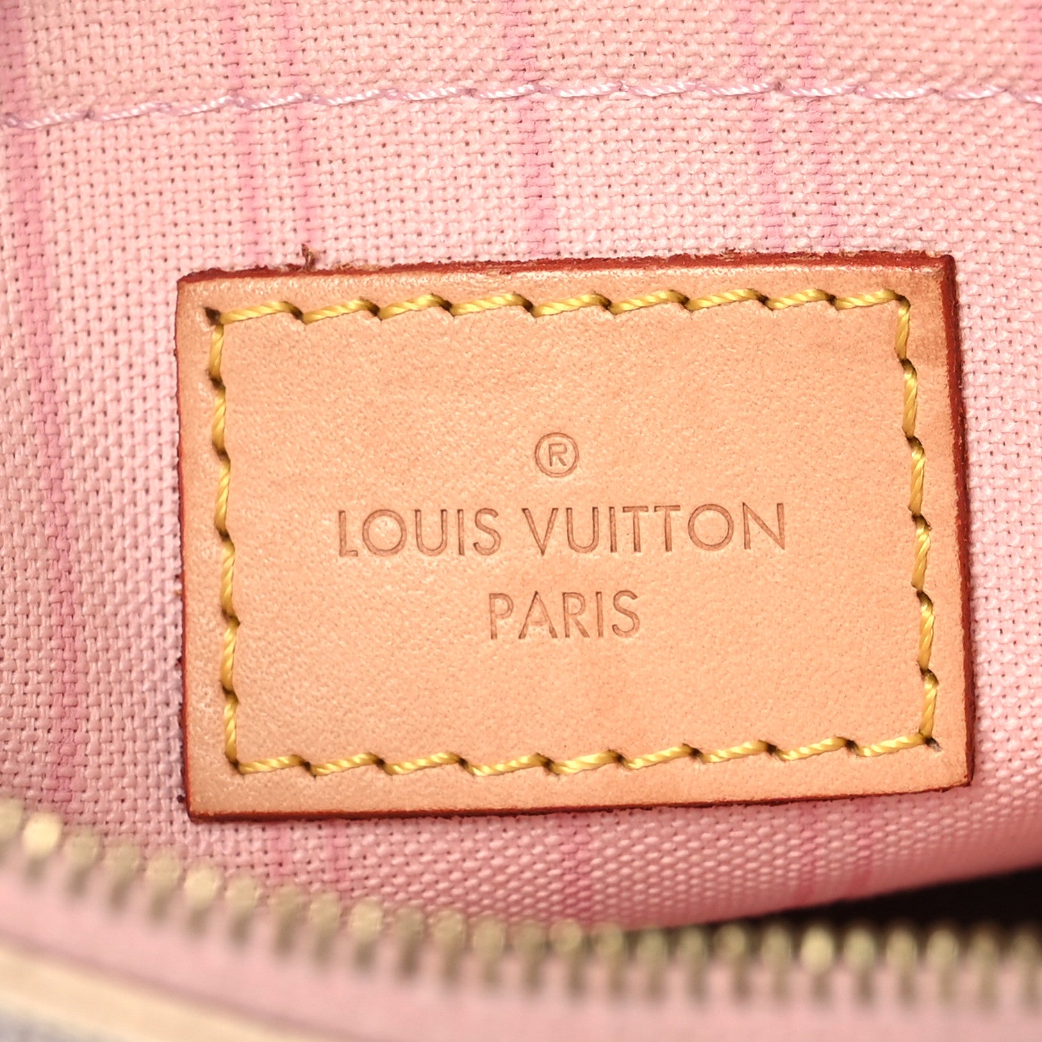 Louis Vuitton Damier Azur Neverfull MM GM Pochette Rose Ballerine 7 of 13