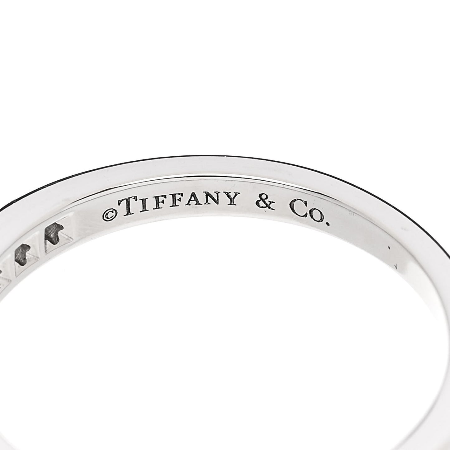 Platinum Diamond 2.5mm Half Circle Wedding Band Ring 52 6