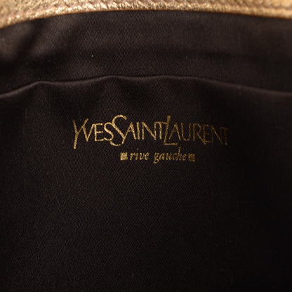Saint Laurent Metallic Goatskin Small Belle De Jour Clutch Gold 6 of 7