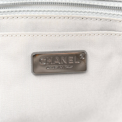 Chanel Perforated Metallic Lambskin Medium CC Medals Flap Silver 6 of 13