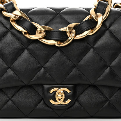 Chanel Lambskin Quilted Large CC Funky Town Flap Black 8 of 13