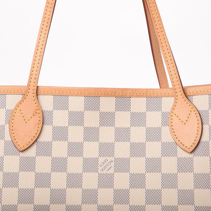Louis Vuitton Damier Azur Neo Neverfull MM Rose Ballerine 11 of 11