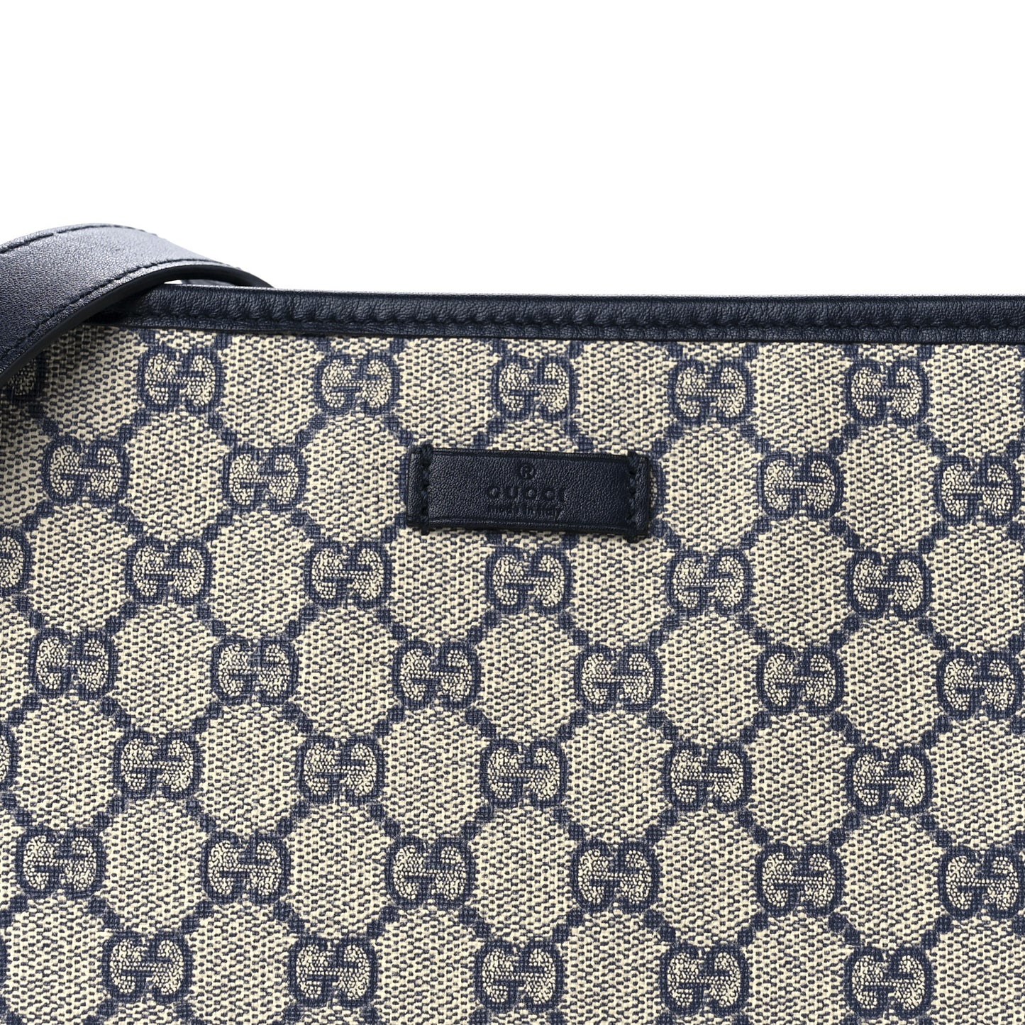 GG Plus Monogram Medium Flat Messenger Bag Navy