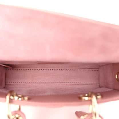 Christian Dior Lambskin Cannage Micro Lady D-Joy Rose De Vents 5 of 9