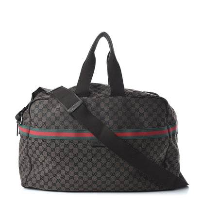 Gucci Monogram Web Large Carry On Duffle Bag 1 of 9