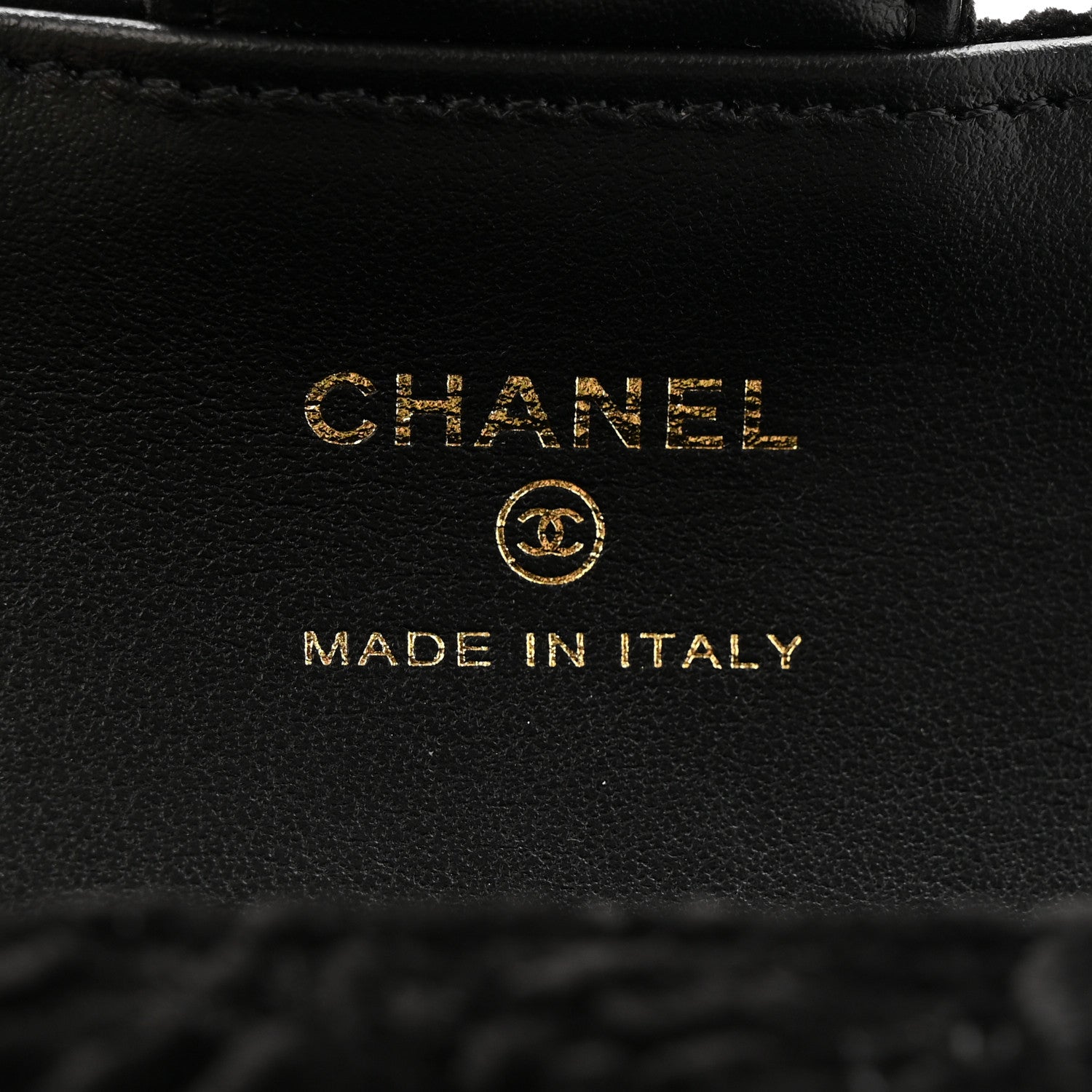 Chanel Velvet Camellia Embossed Jewel Belt Card Holder With Chain Black 6 of 11