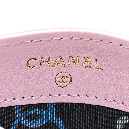 Chanel Caviar Quilted Card Holder Light Purple 6 of 7