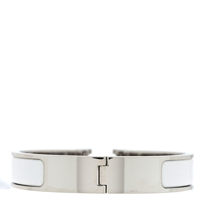 Hermes Enamel Narrow Clic Clac H Bracelet PM White 3 of 4