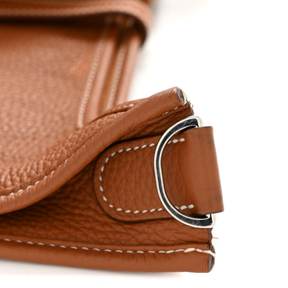 Hermes Taurillon Clemence EVELYNE III PM Gold 11 of 12