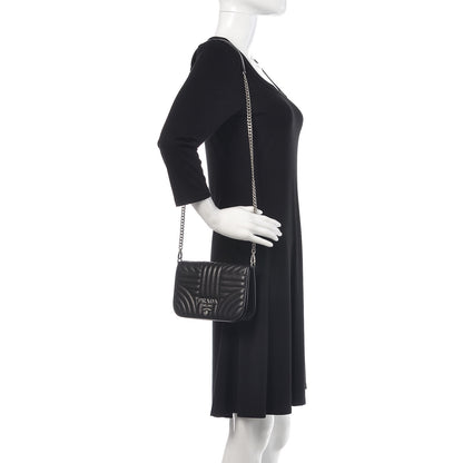Prada Nappa Impunture Small Diagramme Crossbody Bag Nero Black 2 of 9