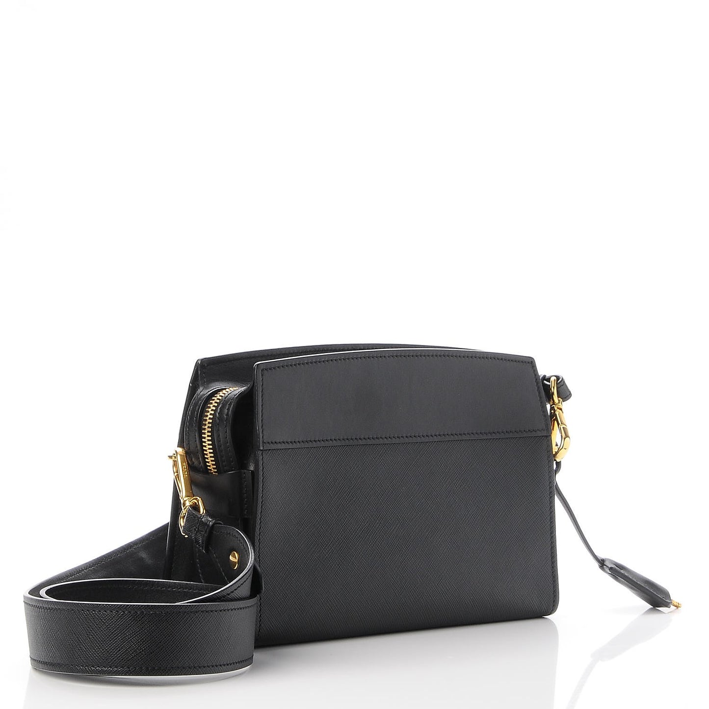 Saffiano Esplanade Crossbody Bag Nero Black