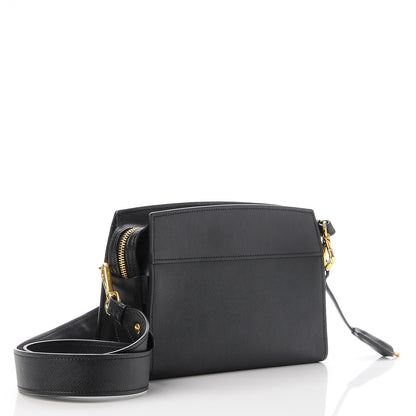 Prada Saffiano Esplanade Crossbody Bag Nero Black 3 of 7