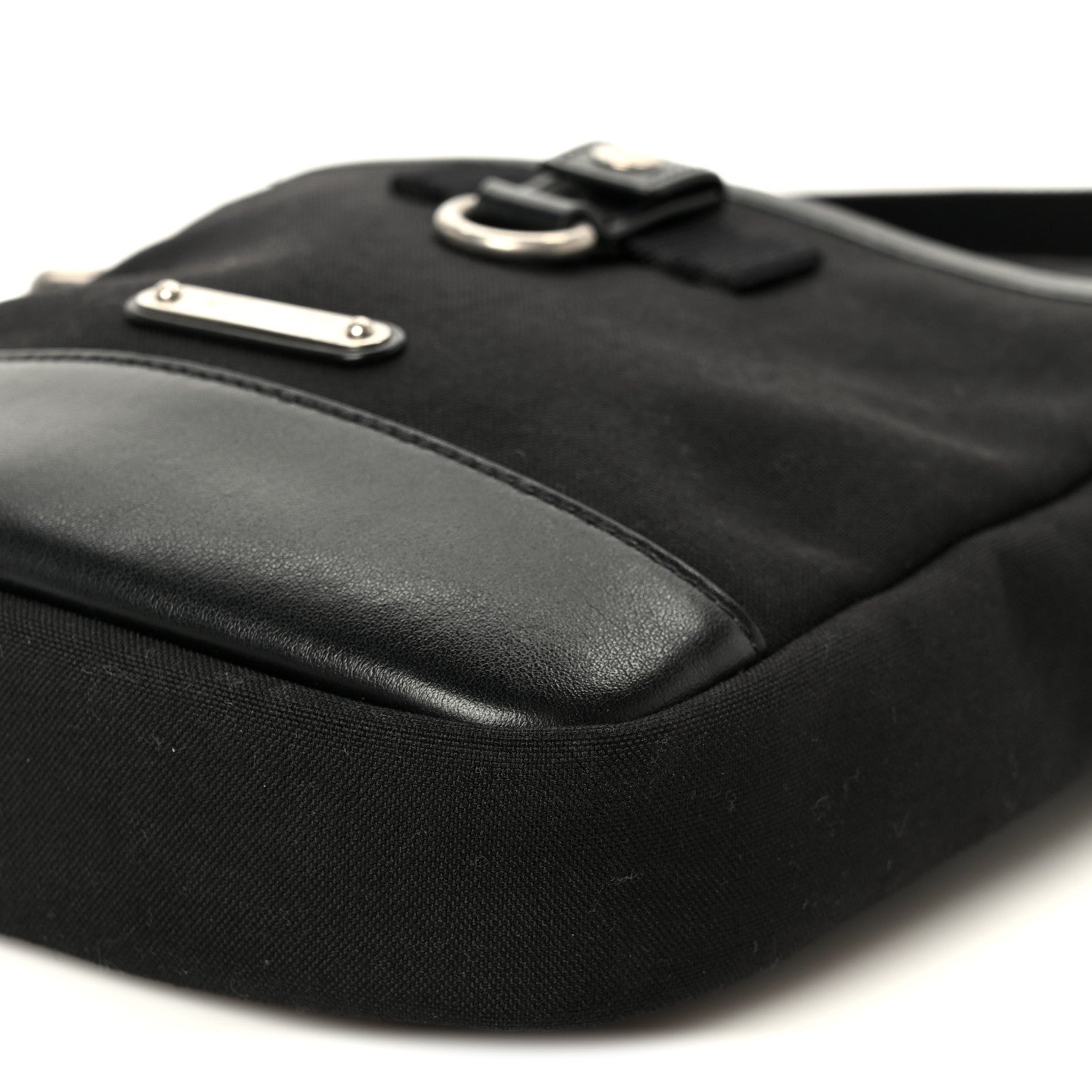 Saint Laurent Canvas Rivington Race Pouch Black 10 of 10