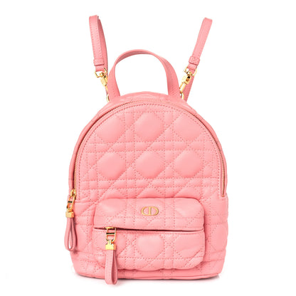 Christian Dior Lambskin Cannage Mini Backpack Peach Blossom 1 of 7