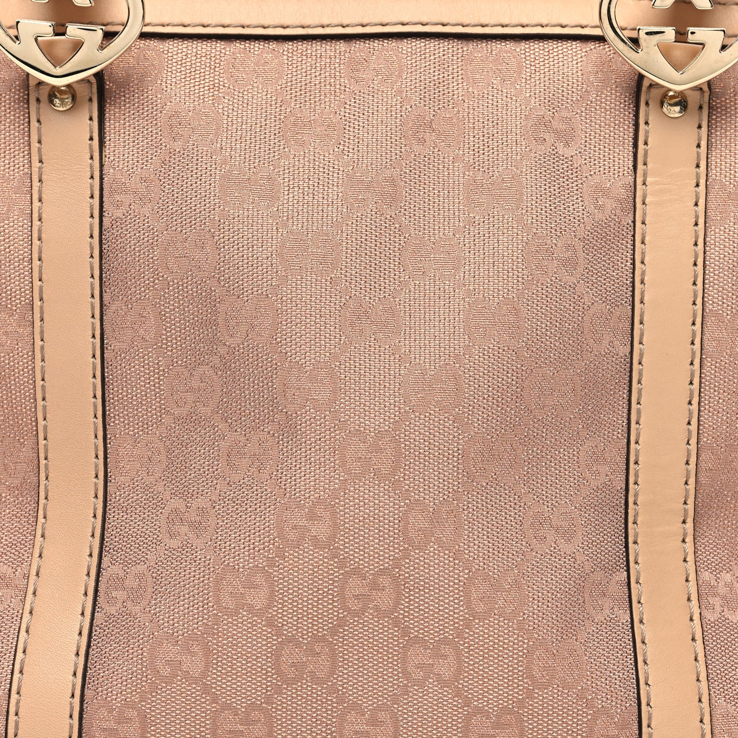 Gucci Metallic Monogram Small Lovely Heart Tote Pink 8 of 12