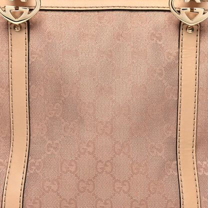 Gucci Metallic Monogram Small Lovely Heart Tote Pink 8 of 12