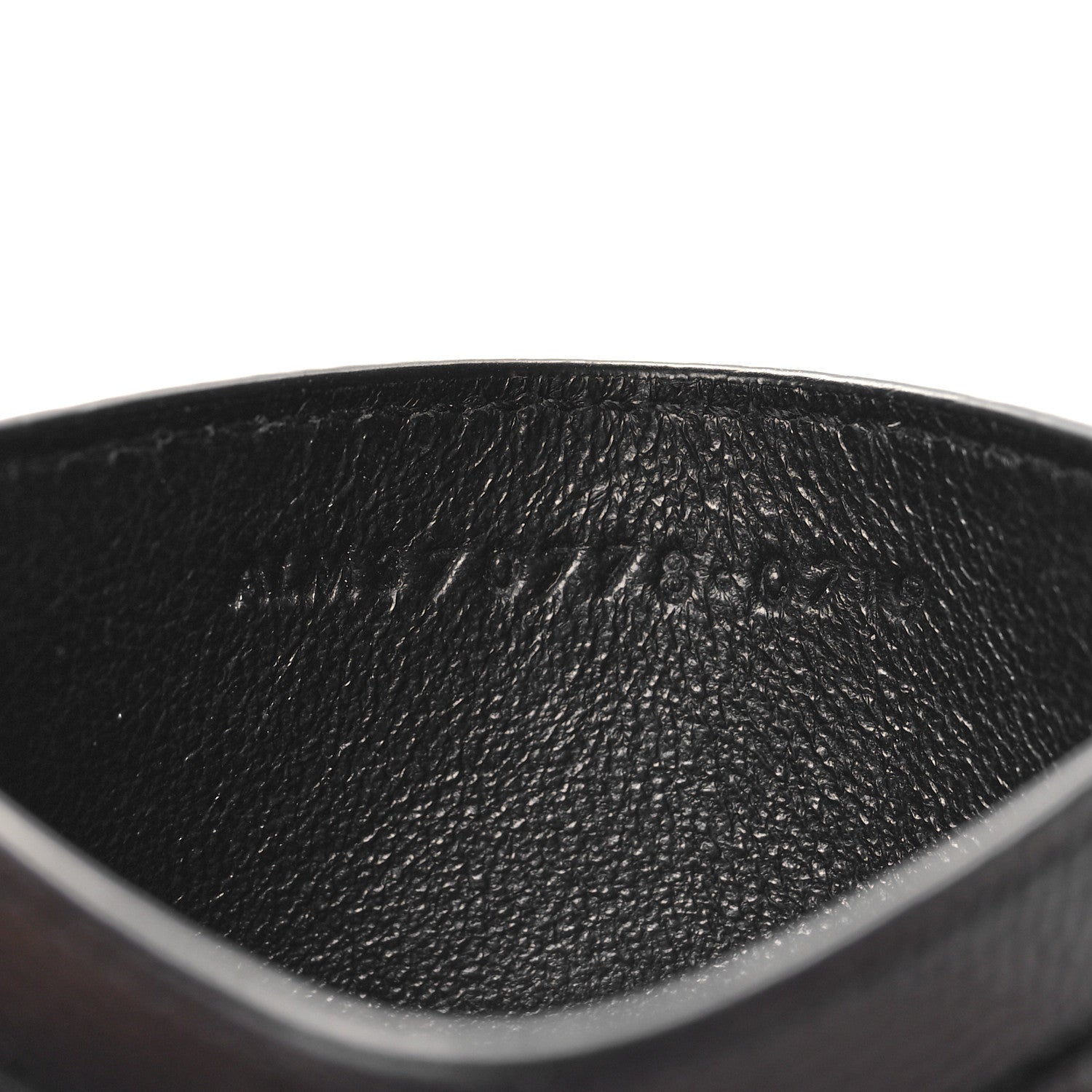 Saint Laurent Grain De Poudre Geo Print Monogram Credit Card Case Black White 7 of 8