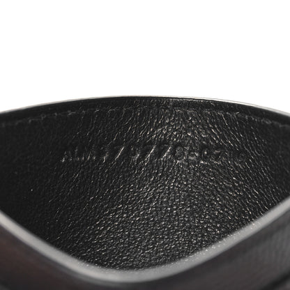 Saint Laurent Grain De Poudre Geo Print Monogram Credit Card Case Black White 7 of 8