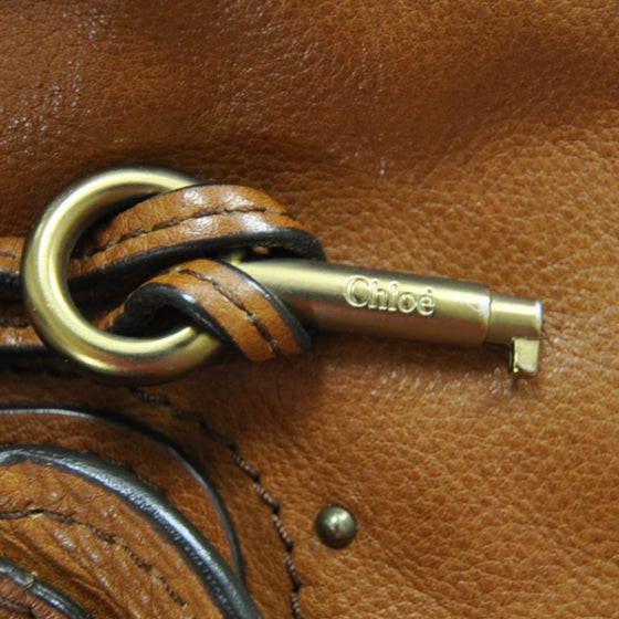 Chloe Leather Paddington Satchel Camel 17 of 17