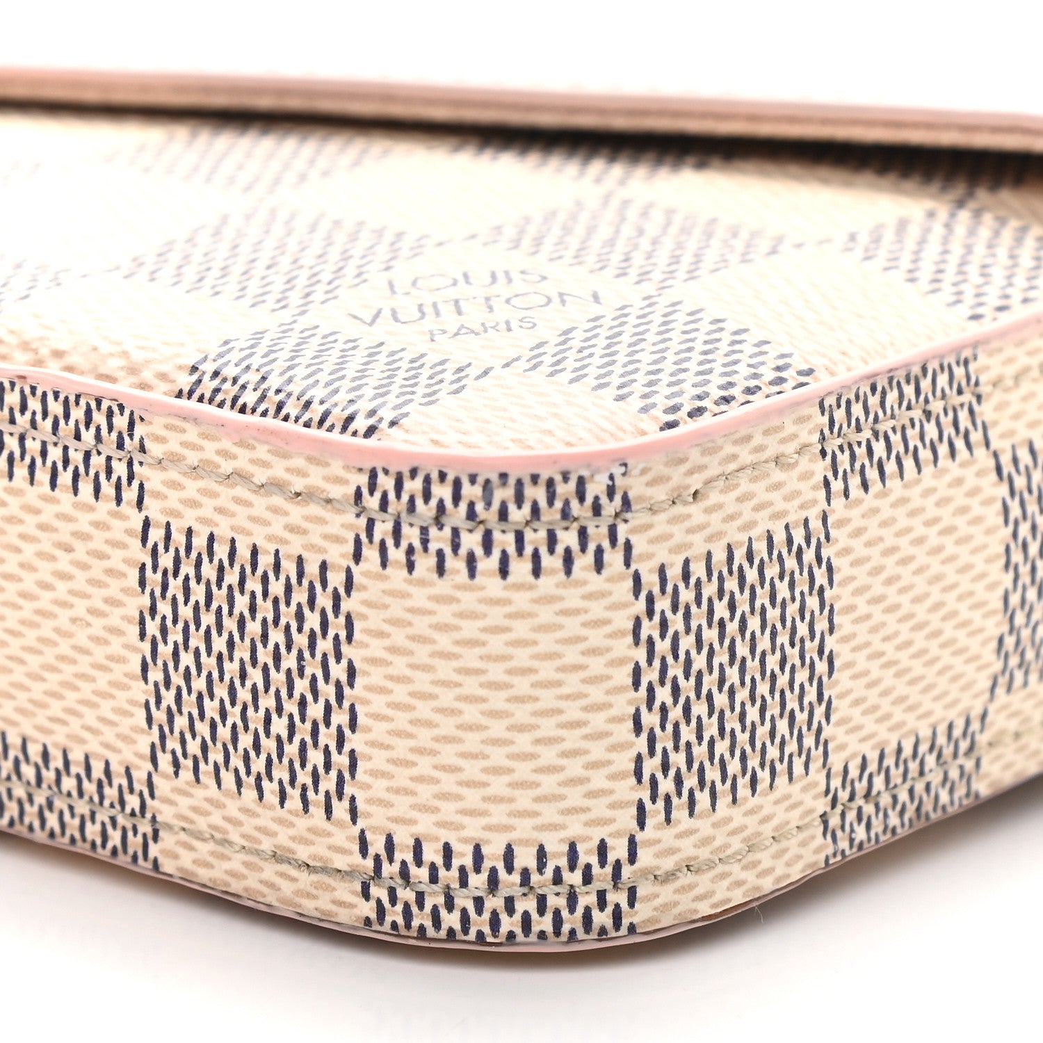 Louis Vuitton Damier Azur Calfskin Pochette Felicie Eau de Rose 9 of 10