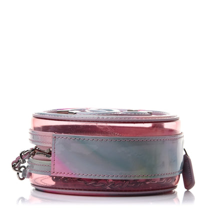 Chanel PVC Lambskin Filigree Round Clutch With Chain Pink 4 of 10