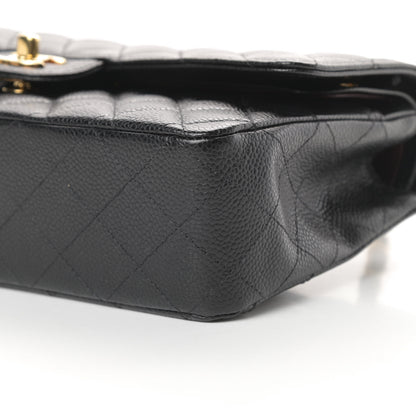 Chanel Caviar Quilted Medium Double Flap Black 10 of 13