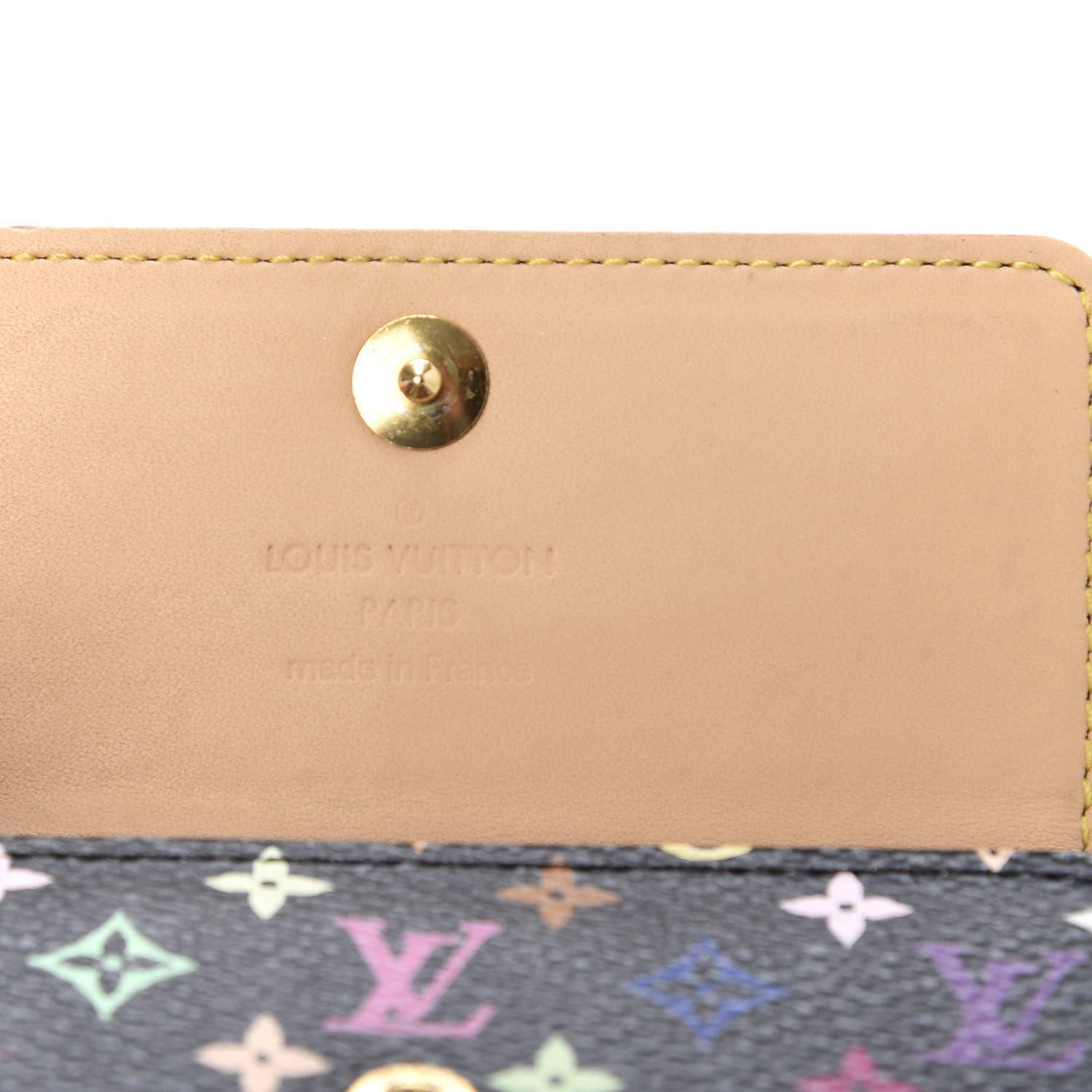 Louis Vuitton Monogram Multicolor Multicles 4 Key Holder Black 6 of 9