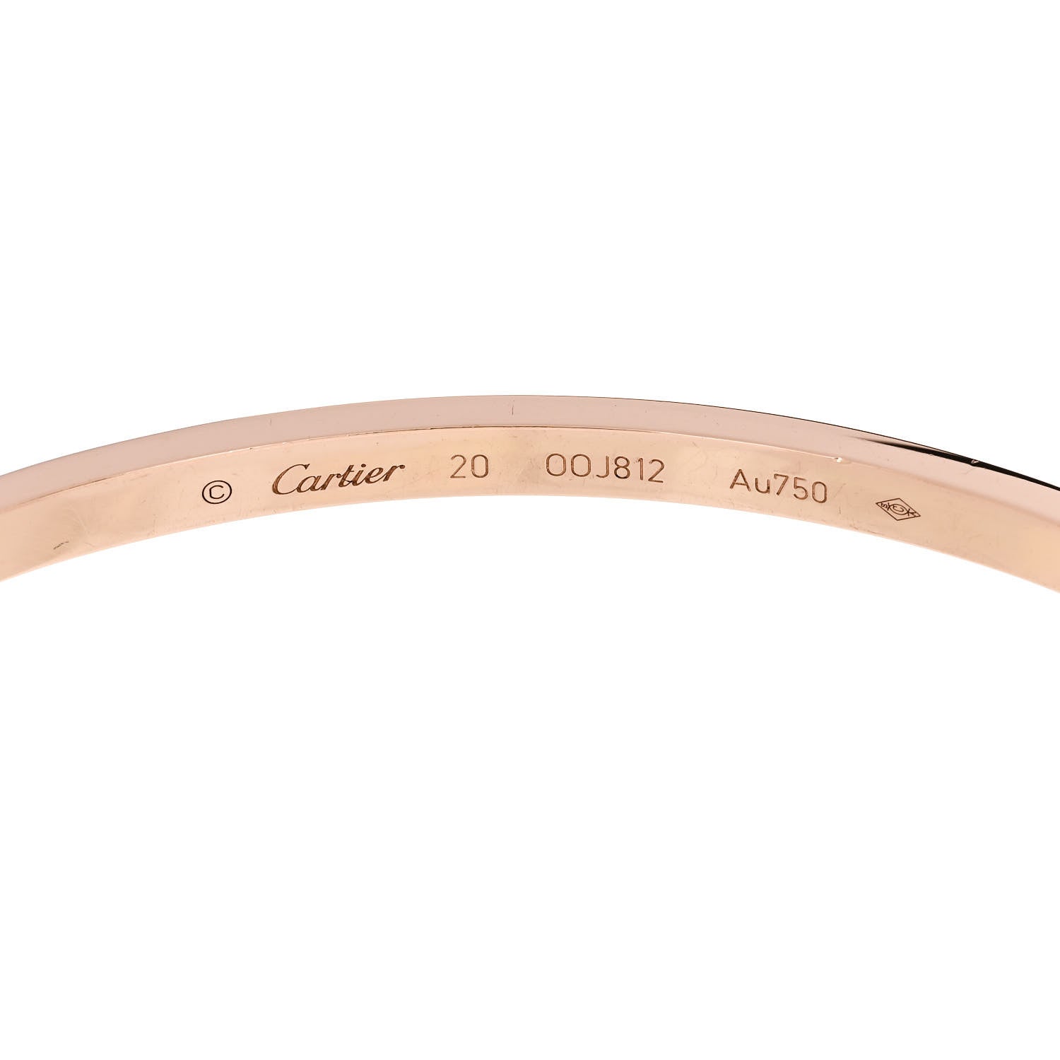 Cartier 18K Pink Gold Small LOVE Bracelet 20 4 of 5