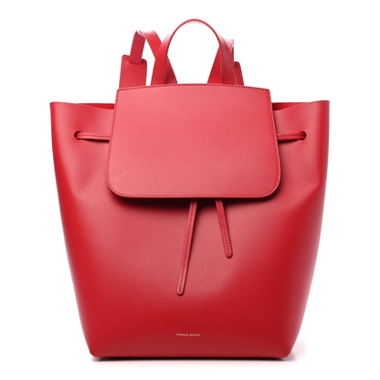Mansur Gavriel Vegetable Tanned Calfskin Backpack Flamma 1 of 9