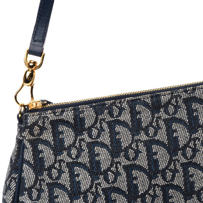 Christian Dior Monogram Mini Saddle Pochette Navy 10 of 10
