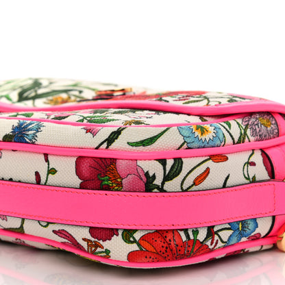 Gucci Canvas Flora Floral Shoulder Bag White Fuchsia Fluo 10 of 10