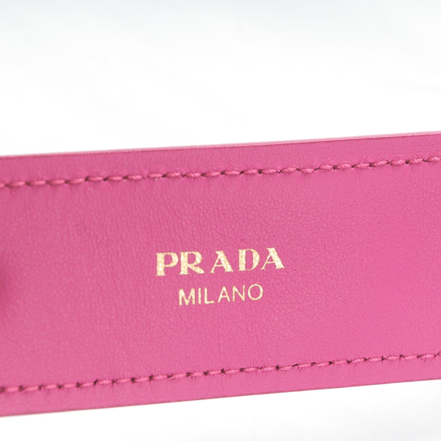 Prada Saffiano Crystal Flower Shoulder Strap Fuchsia 3 of 4