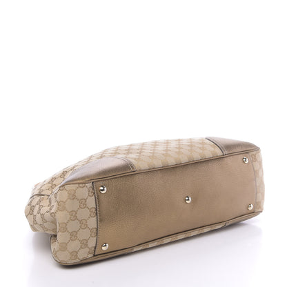 Gucci Monogram Large Princy Tote Gold 4 of 11