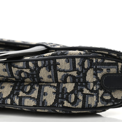 Christian Dior Oblique Mini Saddle Bag Blue 10 of 10