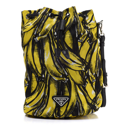 Prada Tessuto Nylon Banane Pouch Giallo 1 of 10