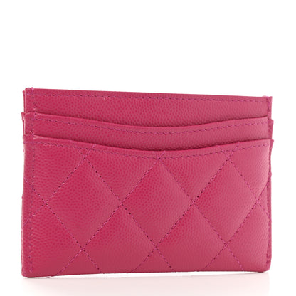 Chanel Caviar Quilted Card Holder Pink 3 of 8