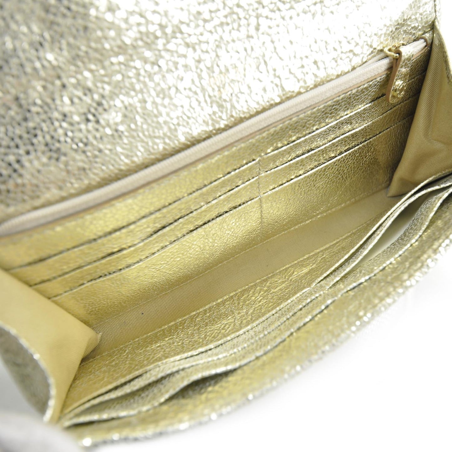 Glitter Fabric Ubai Clutch Wallet Metallic
