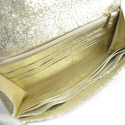 Jimmy Choo Glitter Fabric Ubai Clutch Wallet Metallic 5 of 7
