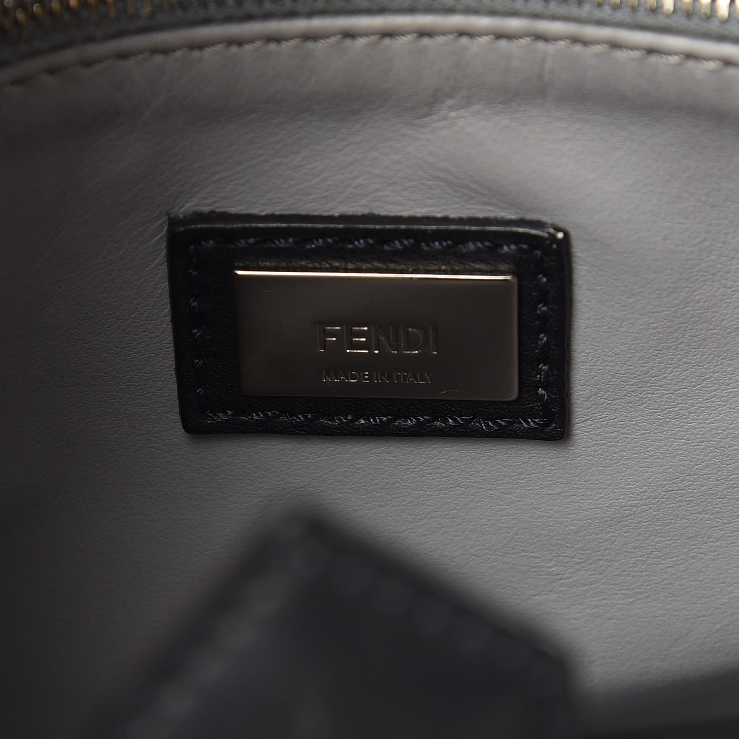 Fendi Vitello Baltico Hypnoteyes Studded Petite 2Jours Tote Cuoio 6 of 10