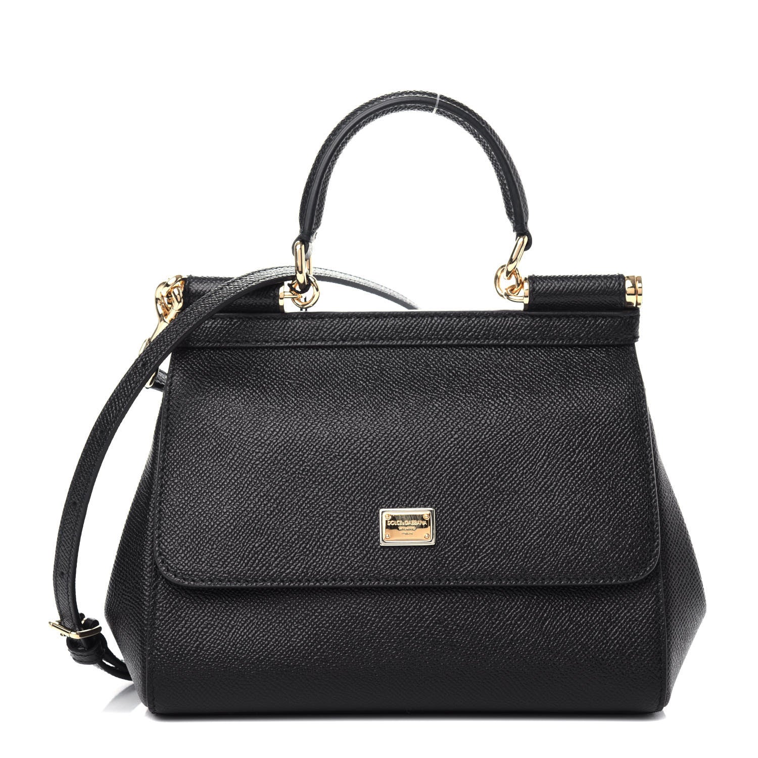 Dolce & Gabbana Dauphine Small Miss Sicily Satchel Black 1 of 9