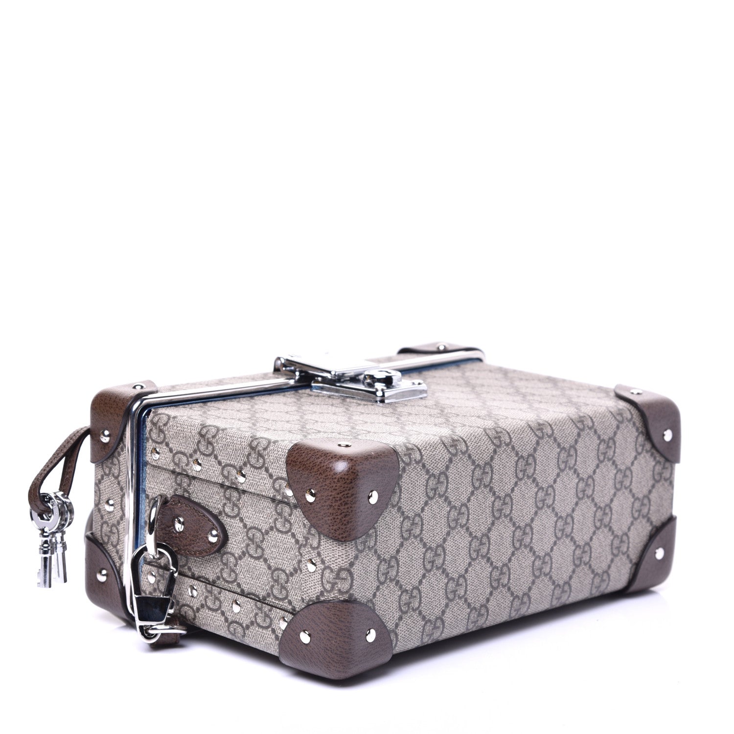 Gucci GG Supreme Monogram Globe-Trotter Beauty Case Brown 4 of 8