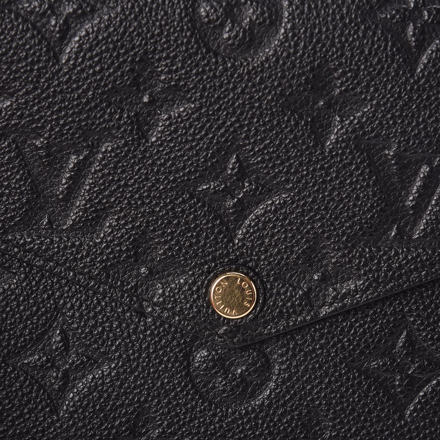 Louis Vuitton Empreinte Pochette Felicie Chain Wallet Black 9 of 10