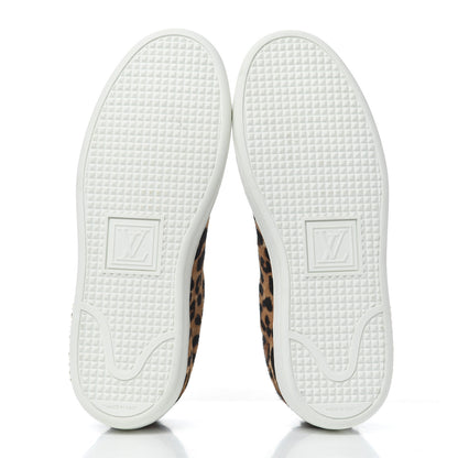 Louis Vuitton Calfskin Pony Hair Leopard Monogram Frontrow Sneakers 35 5 of 9