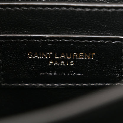 Saint Laurent Grain de Poudre Mini Classic Monogram Cassandra Top Handle Beige 6 of 11