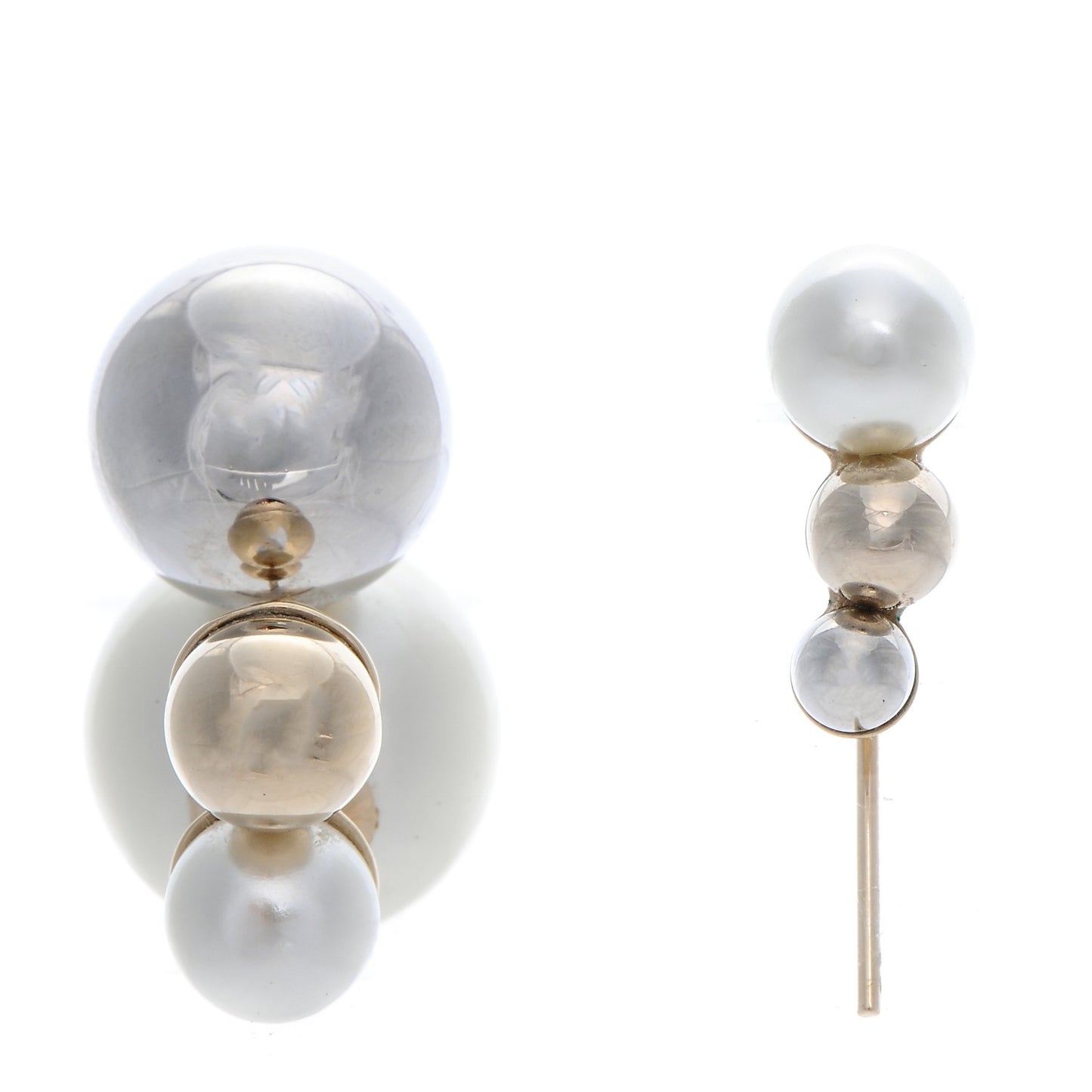 Pearl Mise En Dior Tri Double Tribal Earrings